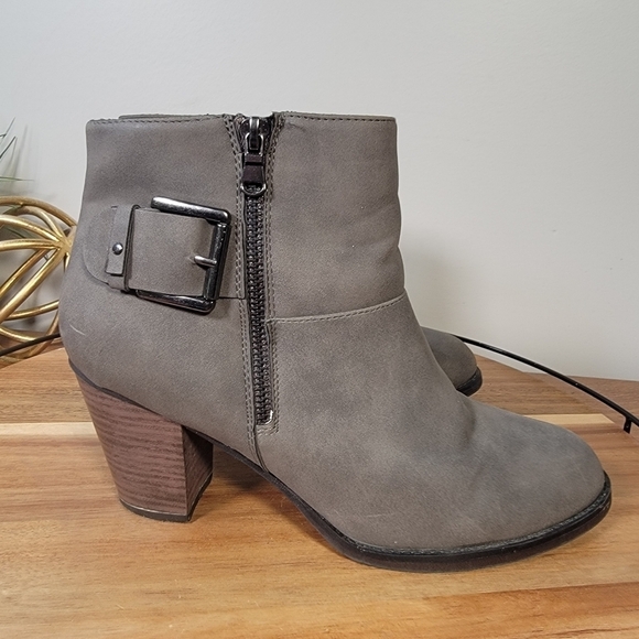 Sugar Ebba Vegan Leather Gray ankle boots Size 10 - Picture 5 of 17